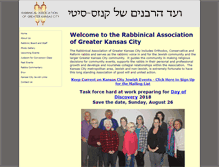 Tablet Screenshot of kcrabbis.org